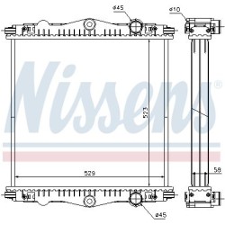 NISSENS Radiaator,mootorijahutus 614450