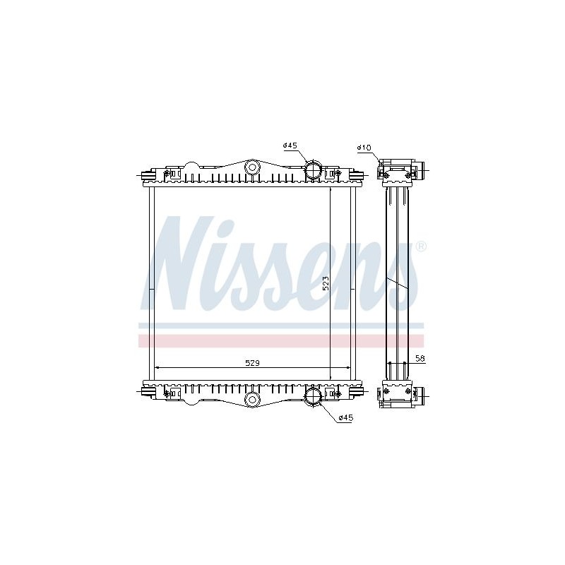 NISSENS Radiaator,mootorijahutus 614450