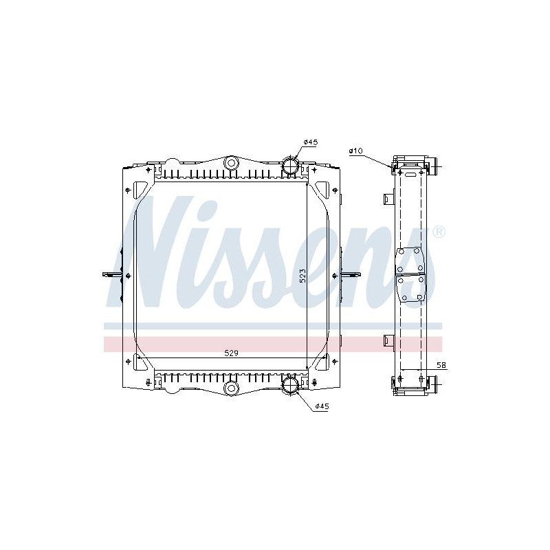 NISSENS Radiaator,mootorijahutus 61445A
