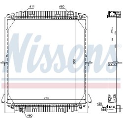 NISSENS Radiaator,mootorijahutus 61973A