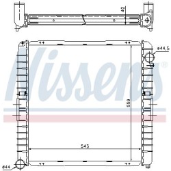 NISSENS Radiaator,mootorijahutus 62345A