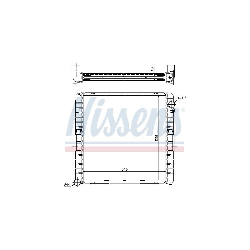 NISSENS Radiaator,mootorijahutus 62345A
