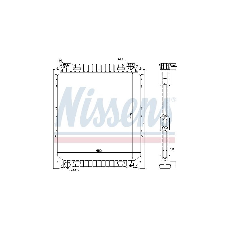 NISSENS Radiaator,mootorijahutus 62349A