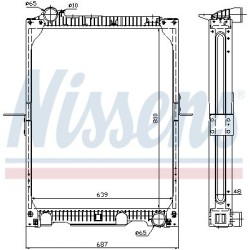 NISSENS Radiaator,mootorijahutus 62524A