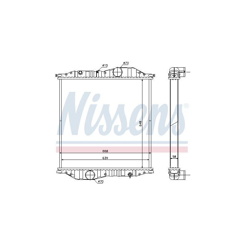 NISSENS Radiaator,mootorijahutus 625502