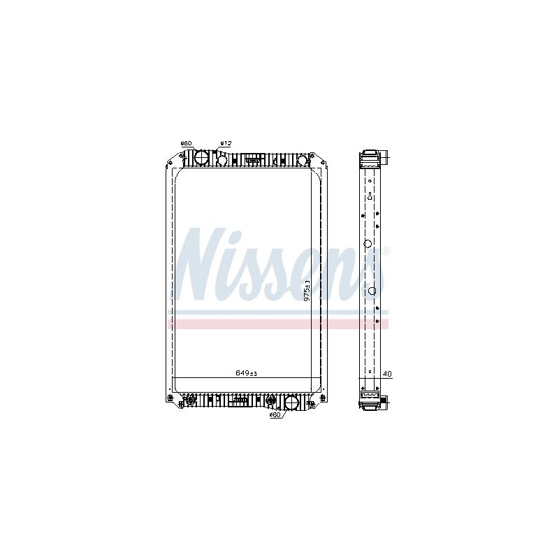 NISSENS Radiaator,mootorijahutus 62571A