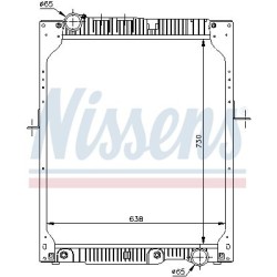 NISSENS Radiaator,mootorijahutus 62643A