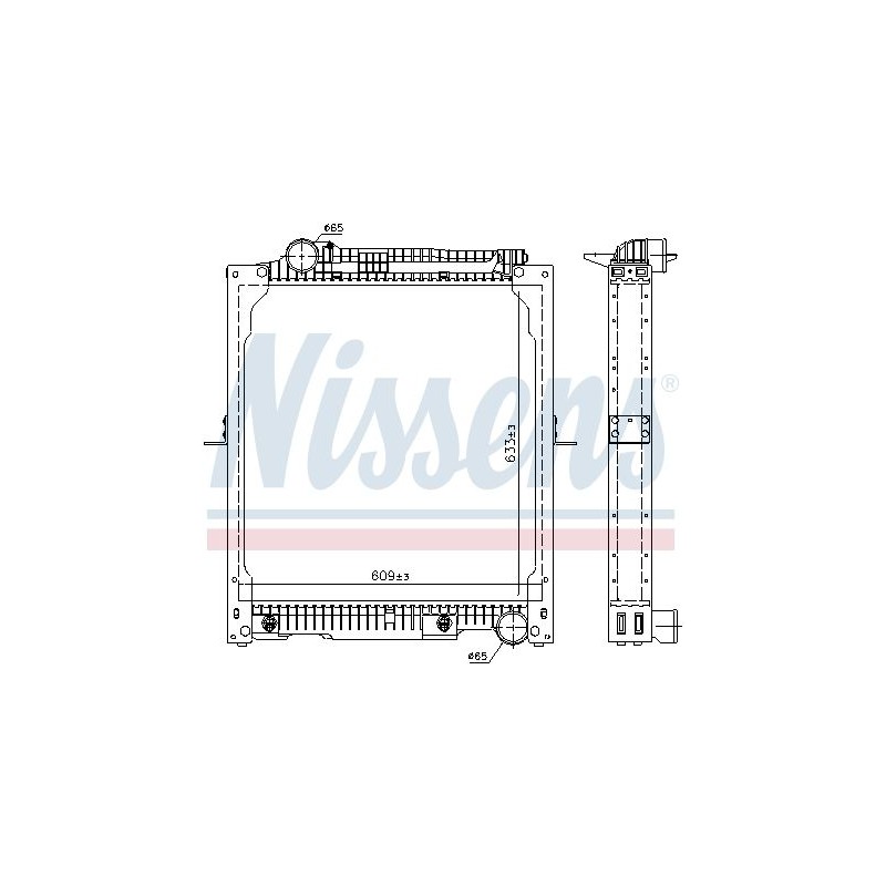 NISSENS Radiaator,mootorijahutus 62647A