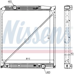 NISSENS Radiaator,mootorijahutus 62652A