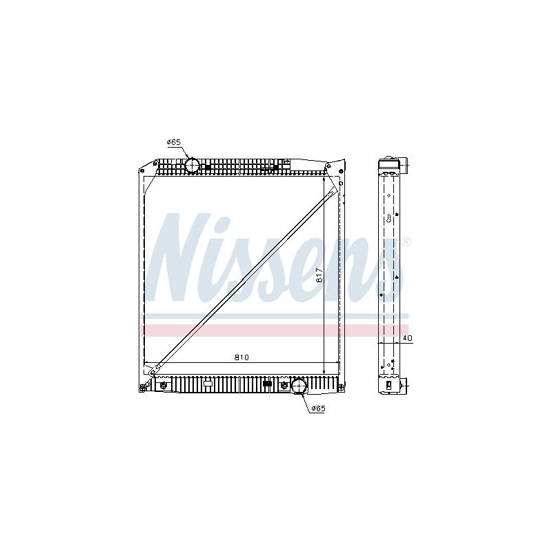 NISSENS Radiaator,mootorijahutus 62652A