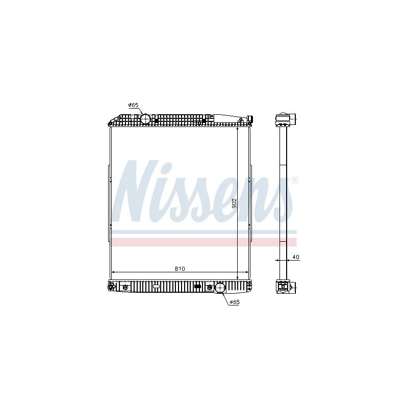 NISSENS Radiaator,mootorijahutus 626530