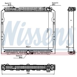 NISSENS Radiaator,mootorijahutus 627002