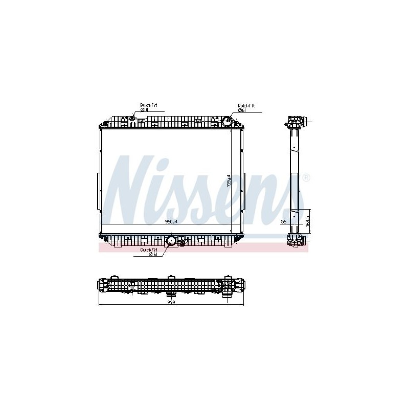 NISSENS Radiaator,mootorijahutus 6270020