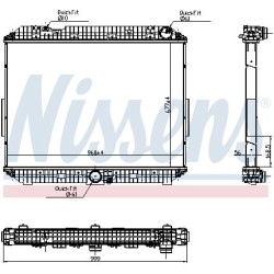 NISSENS Radiaator,mootorijahutus 6270030