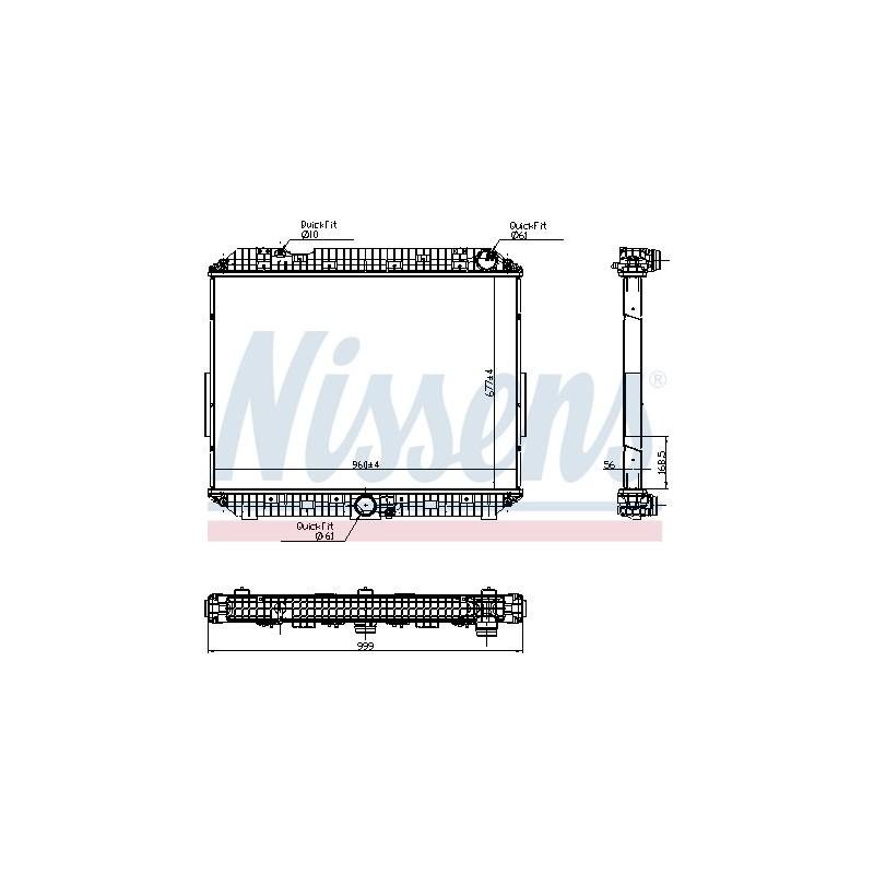 NISSENS Radiaator,mootorijahutus 6270030