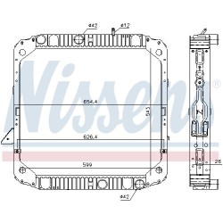 NISSENS Radiaator,mootorijahutus 62743