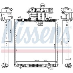 NISSENS Radiaator,mootorijahutus 62873