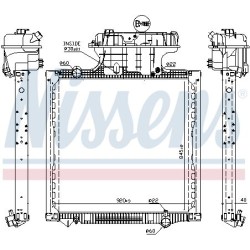 NISSENS Radiaator,mootorijahutus 628757