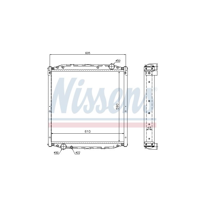 NISSENS Radiaator,mootorijahutus 62880A