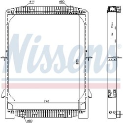 NISSENS Radiaator,mootorijahutus 63334