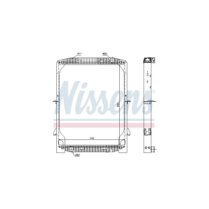 NISSENS Radiaator,mootorijahutus 63334