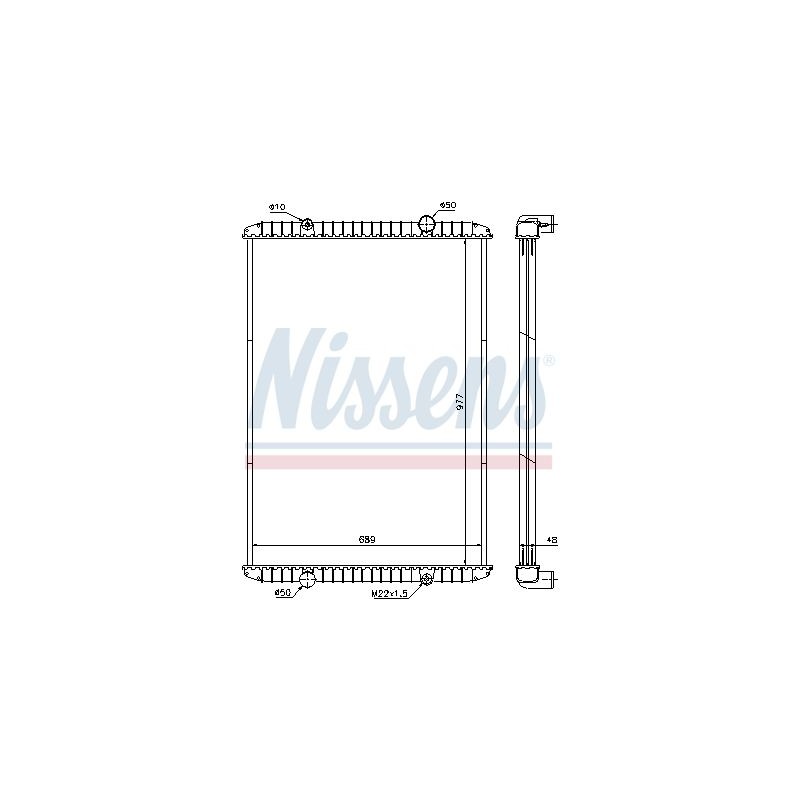 NISSENS Radiaator,mootorijahutus 637750