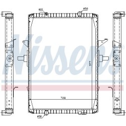 NISSENS Radiaator,mootorijahutus 63775A