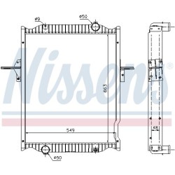 NISSENS Radiaator,mootorijahutus 63781A