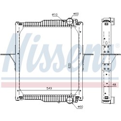 NISSENS Radiaator,mootorijahutus 63783