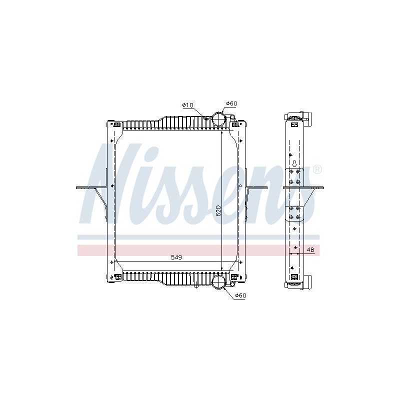 NISSENS Radiaator,mootorijahutus 63783