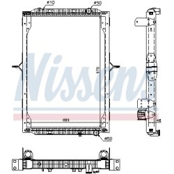 NISSENS Radiaator,mootorijahutus 63786