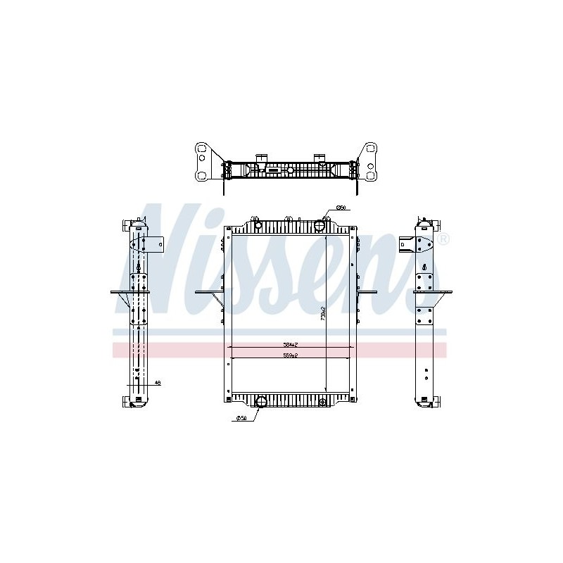 NISSENS Radiaator,mootorijahutus 637879