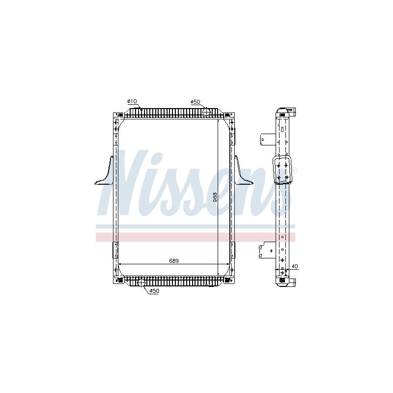 NISSENS Radiaator,mootorijahutus 63787A