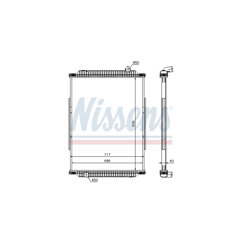 NISSENS Radiaator,mootorijahutus 637880