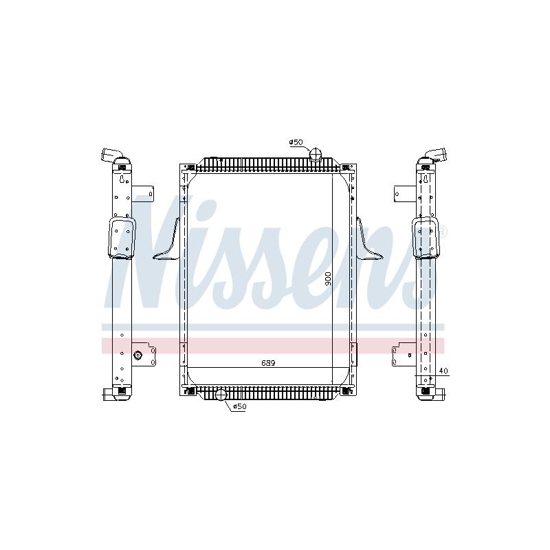 NISSENS Radiaator,mootorijahutus 63788A