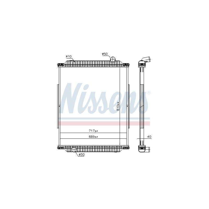 NISSENS Radiaator,mootorijahutus 637890