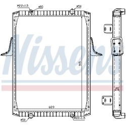 NISSENS Radiaator,mootorijahutus 63821A