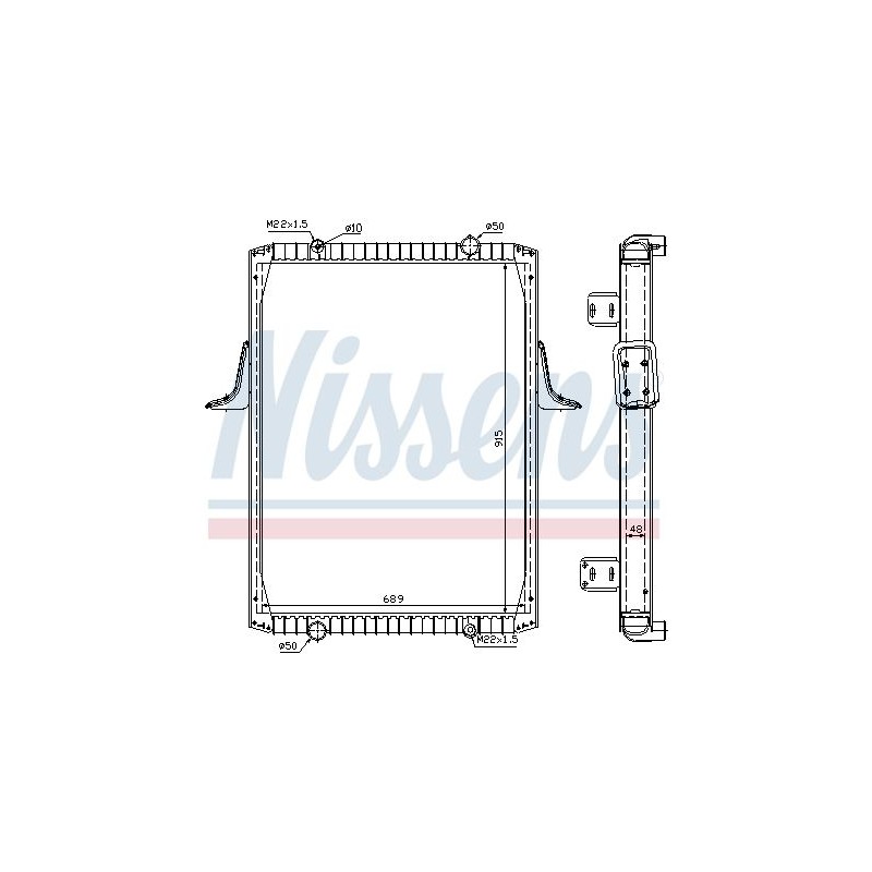 NISSENS Radiaator,mootorijahutus 63821A