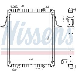 NISSENS Radiaator,mootorijahutus 63822A
