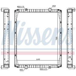NISSENS Radiaator,mootorijahutus 63846A