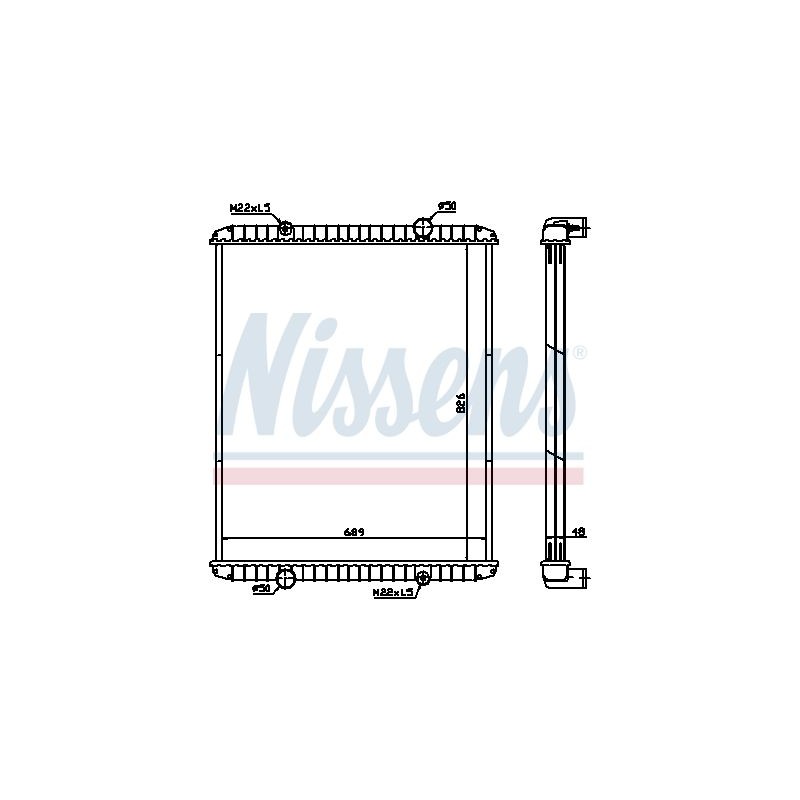 NISSENS Radiaator,mootorijahutus 638490
