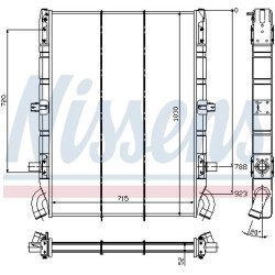 NISSENS Radiaator,mootorijahutus 64074