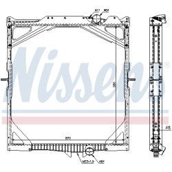 NISSENS Radiaator,mootorijahutus 65462A