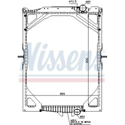 NISSENS Radiaator,mootorijahutus 65463A