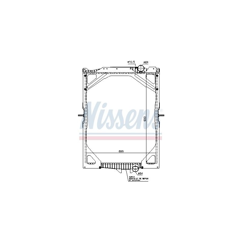 NISSENS Radiaator,mootorijahutus 65463A