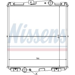NISSENS Radiaator,mootorijahutus 65464