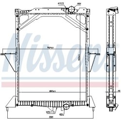 NISSENS Radiaator,mootorijahutus 65466A