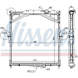 NISSENS Radiaator,mootorijahutus 65467A