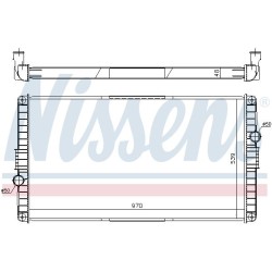 NISSENS Radiaator,mootorijahutus 65468A