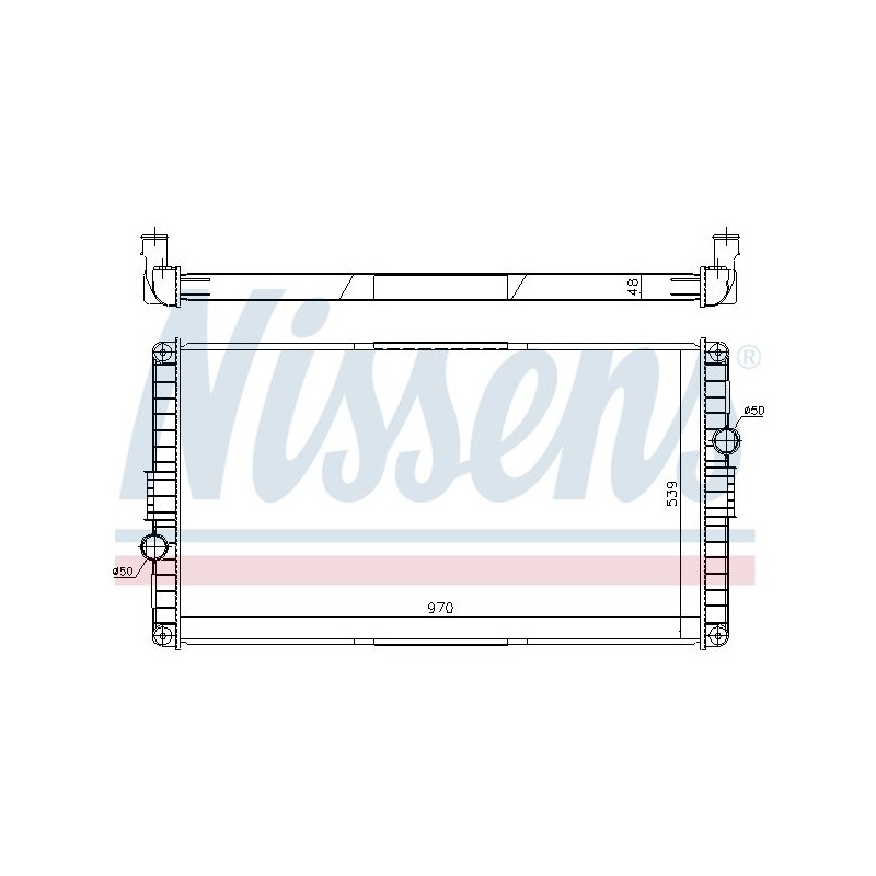 NISSENS Radiaator,mootorijahutus 65468A